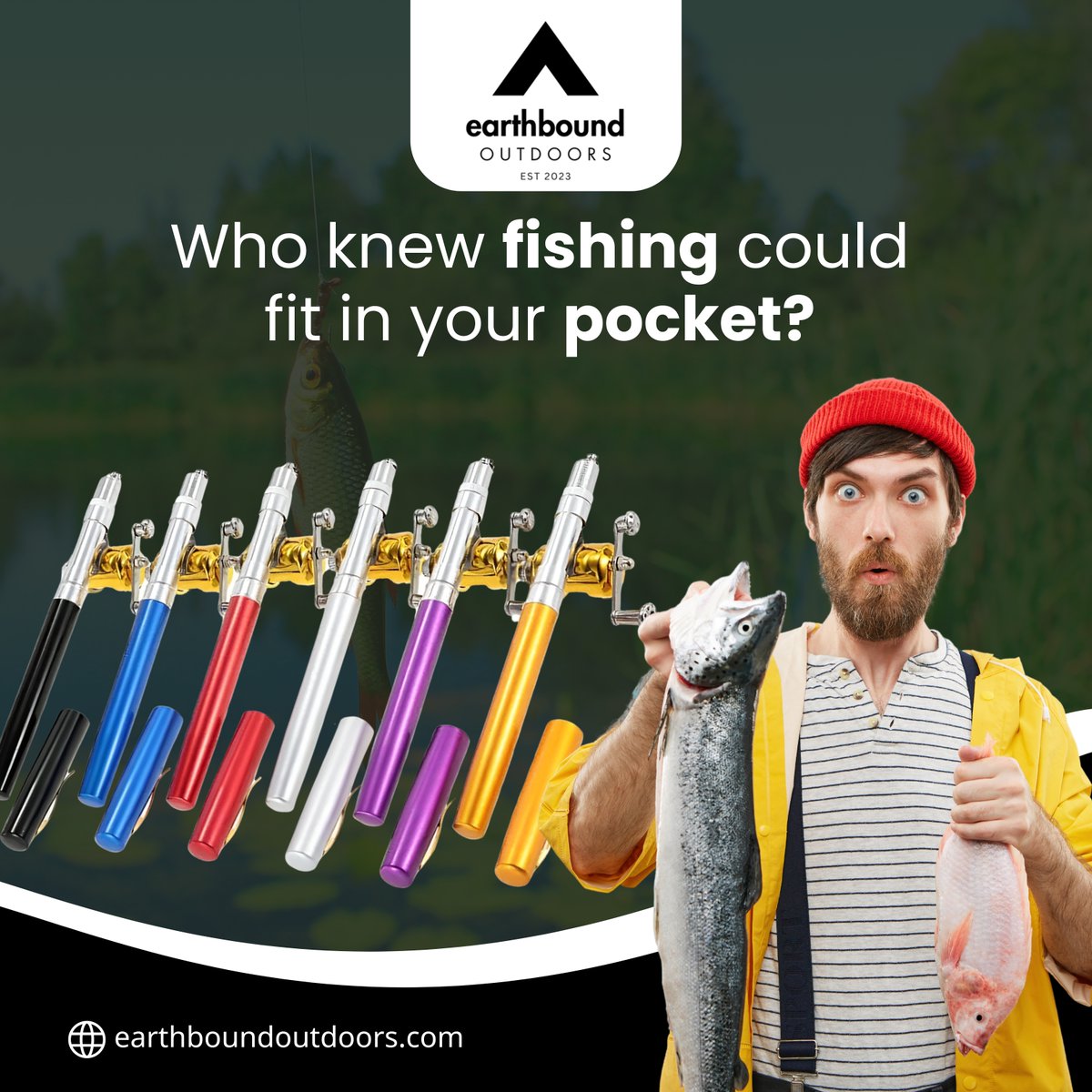 Ever wished you could fish on a whim? 🎣✨ With our Portable Mini Fishing Rod Pen, it's as easy as click, cast, and catch! Pocket-sized power for spontaneous anglers. Now you can fish whenever inspiration strikes—just don't let the boss see! 🐟💼 #PocketFishing #ReadyToCatch