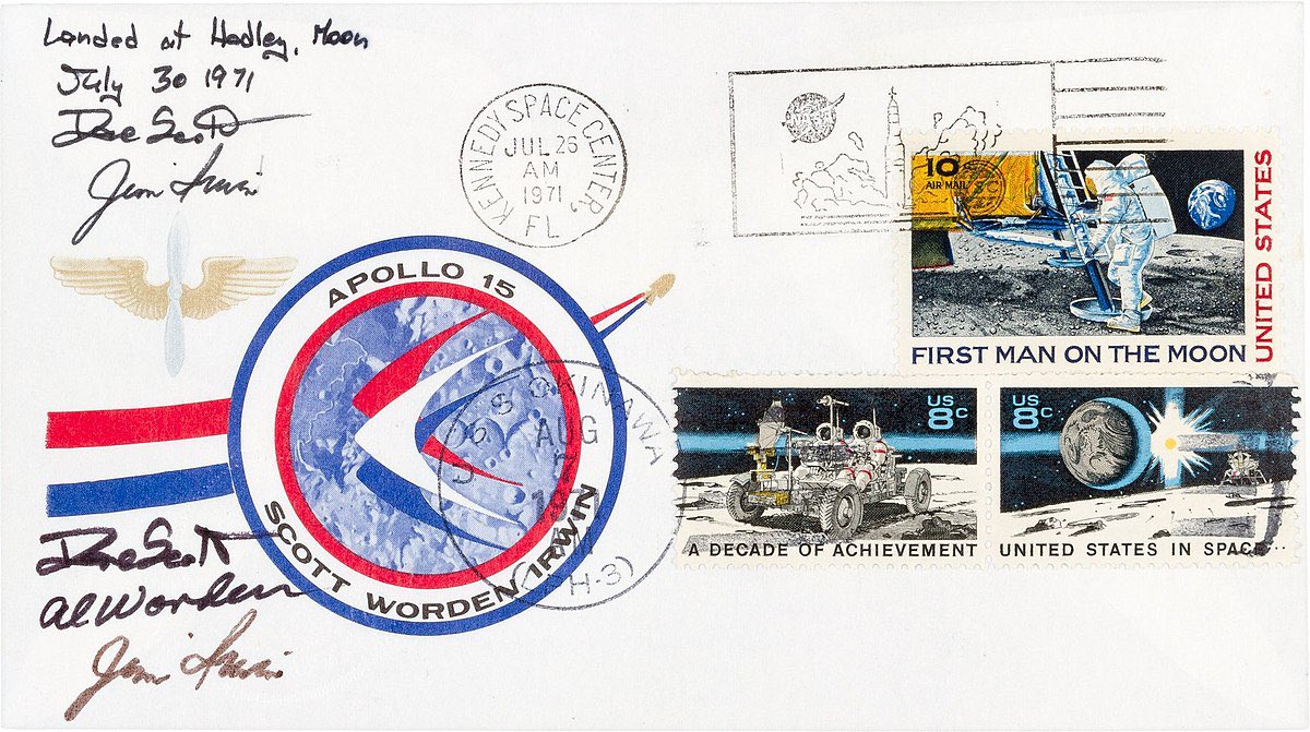 The astronauts of Apollo 15 carried about 400 unauthorized postal covers into space and to the Moon's surface on the Lunar Module Falcon. They were paid $7,000 each by stamp dealers for this act. The incident came to light and resulted in a NASA scandal. As a consequence, all…