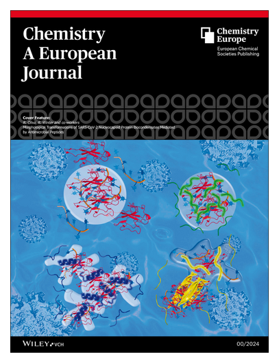 #OnTheCover Morphological Transformations of SARS-CoV-2 Nucleocapsid Protein Biocondensates Mediated by Antimicrobial Peptides (Roland Winter and co-workers) onlinelibrary.wiley.com/doi/10.1002/ch… onlinelibrary.wiley.com/doi/10.1002/ch…