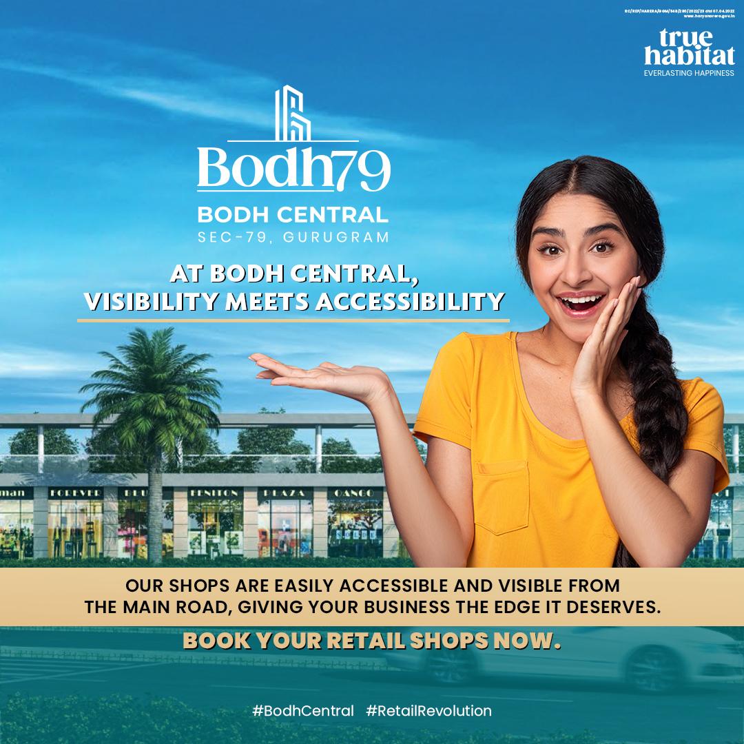 Discover unparalleled visibility and accessibility at Bodh Central. Nestled in a prime location, your brand effortlessly stands out. Secure your retail shop today! 🛍️
.
#TrueHabitat #BodhCentral #Visibility #Accessibility #PrimeLocation #StandOut #RetailOpportunity #BookNow