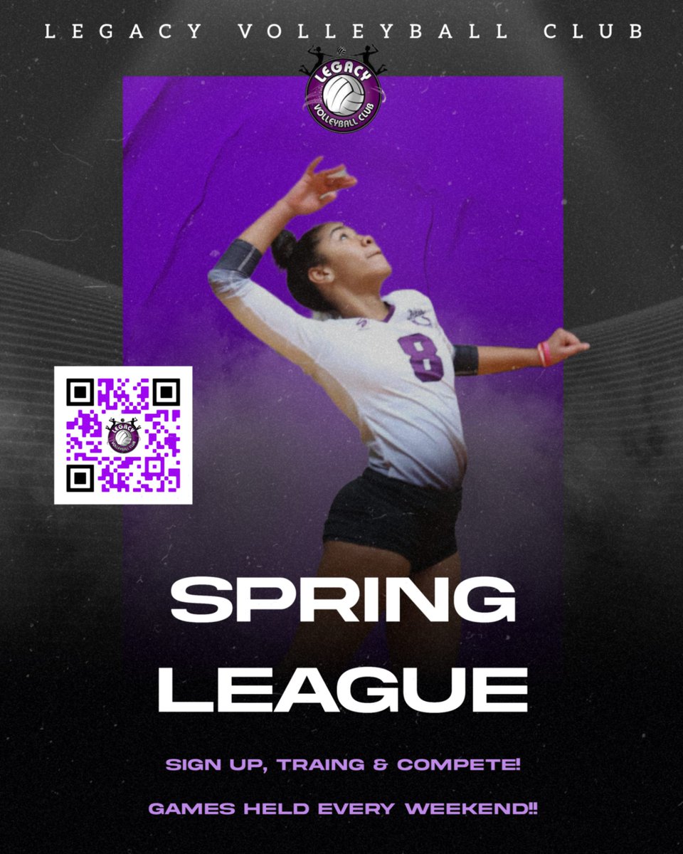 LegacyVC's tweet image. Introducing: The Legacy Volleyball League

🏐 Dive into the action this Spring &amp;amp; summer with the Legacy Volleyball Leagues!  Sharpen your skills, compete in weekly matches, and aim for the playoffs. Secure your spot today!