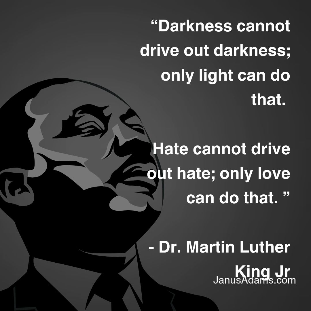 JanusAdams's tweet image. In a world where shadows often seem overwhelming, let's remember the power of light and love. 

It’s easy to get lost in frustration and anger, but true change begins with a spark of compassion. 

Let’s be that spark.

buff.ly/3mkblN4

#MLK #BeThatSpark