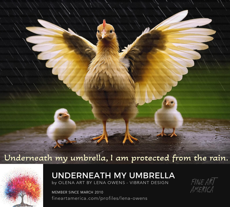 Embrace the tender touch of motherhood with “Underneath My Umbrella” 🌂🐣
fineartamerica.com/featured/under… A loving hen shelters her brood, a timeless tale of care and comfort. Perfect for honoring the mothers in your life. #MotherhoodArt #ProtectiveLove #FamilyBonding #HenAndChicks…