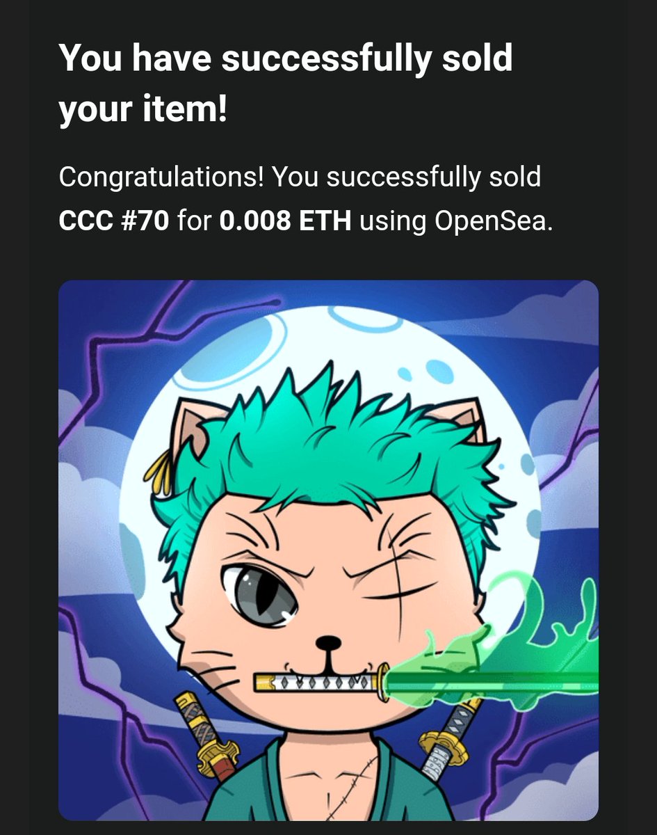 🐱 SOLD !! 🐱 Thank you very much for all your support, Big appreciate you🤗🥳 Sanji and zoro has been sold, If you buy 1 again item one piece you will get free sogeking item 😍 Welcome to cute gang @M_Shakespeare_ DM for custom cats, make your own cats