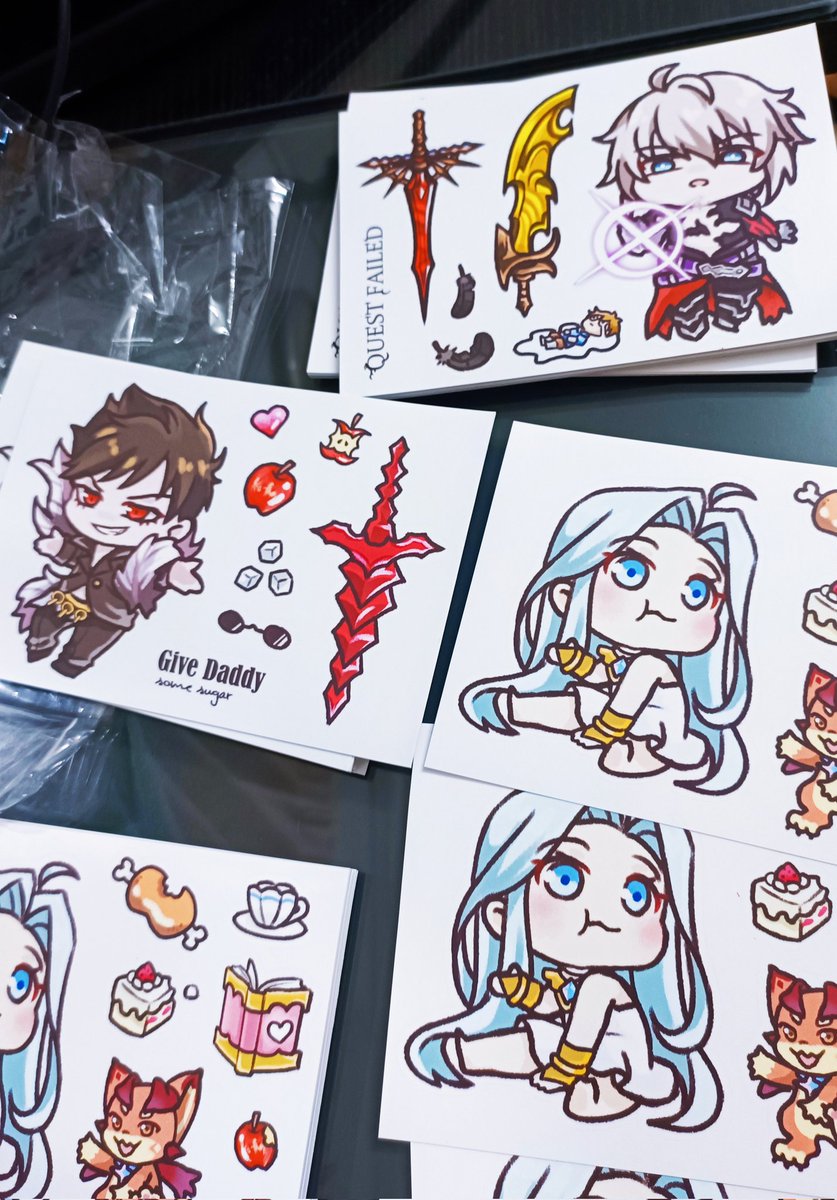 YAO_047's tweet photo. Preparing GBF Stickers for #doujima2024 with
@Bits_by_Bits

 #グラブル #GranblueFantasy https://t.co/zUdXqZ6MVm