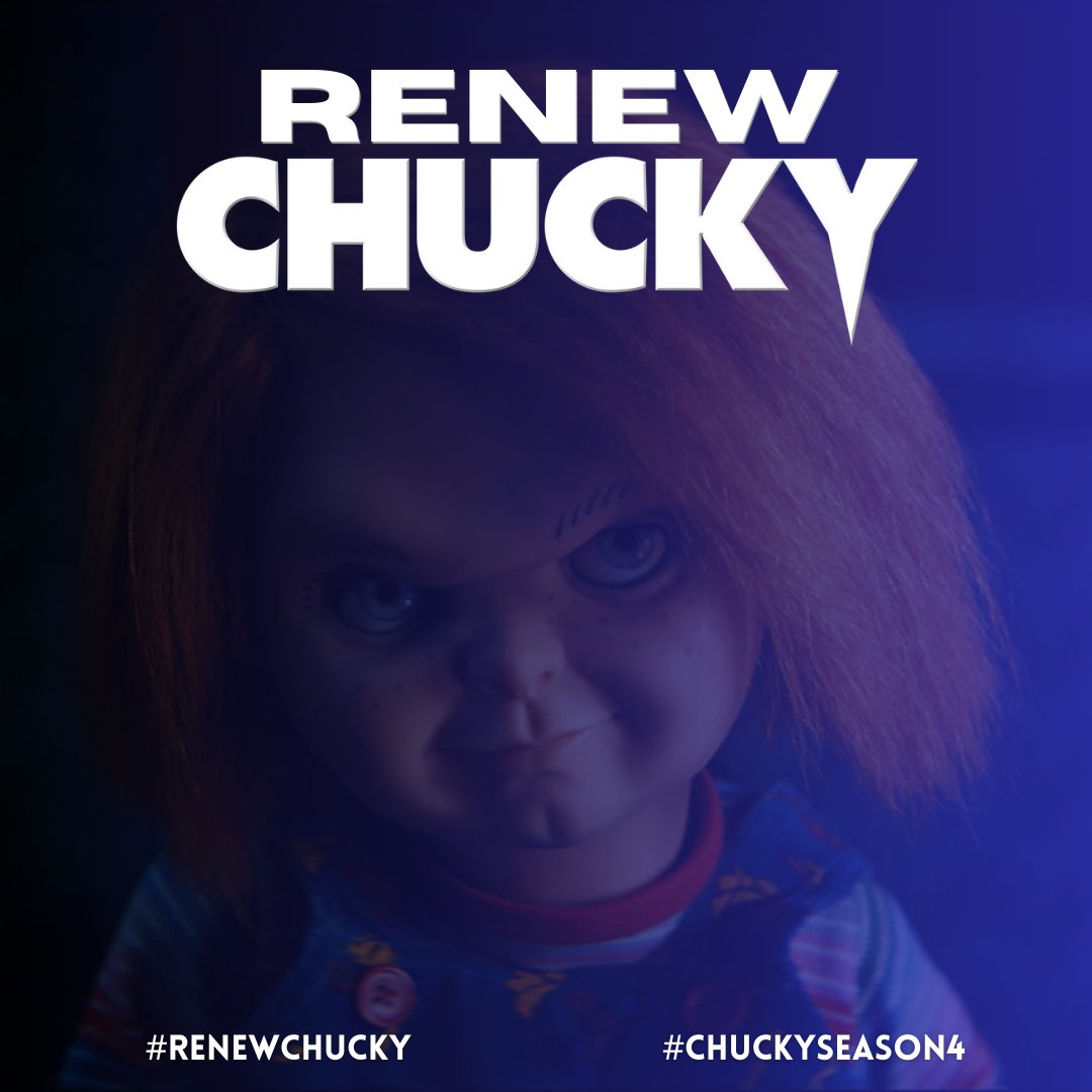 We need a Season 4!
#RenewChucky
#RenewChucky 
#RenewChucky 
#RenewChucky 
#RenewChucky
@ChuckyIsReal | @RealDonMancini | @SYFY | @USA_Network | @UCP | #Chucky | @DevonESawa | @JenniferTilly | @alterianinc | #ChuckySeason4