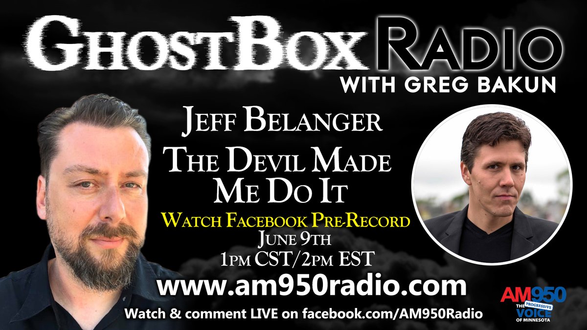 MNGhostBox's tweet image. Just added to my Patreon, an episode of GhostBox Radio with Greg Bakun that has never been broadcast on the radio. The episode:

We talk with noted Paranormal author and Ghost Adventures Researcher @THEJeffBelanger. Today we talk about his involvement in the upcoming Discovery +…