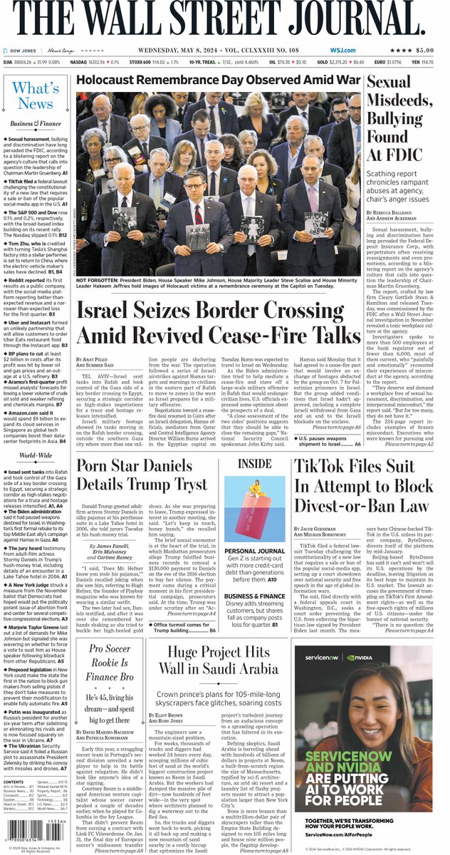 Here is an early look at the front page of The Wall Street Journal on.wsj.com/3Ws2JpV