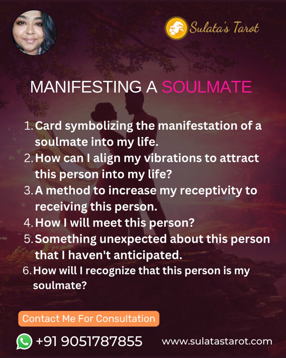 Manifesting a Soulmate
 
♥️ like the Post
🍀 Follow my page for good luck contents
🔮 Dm for Personal Reading session

#soulmateattraction #soulmate  #stress #tarotreading #selfreflection #personalreading #relationship #growth #tarotreels #divineconnection #generalreading