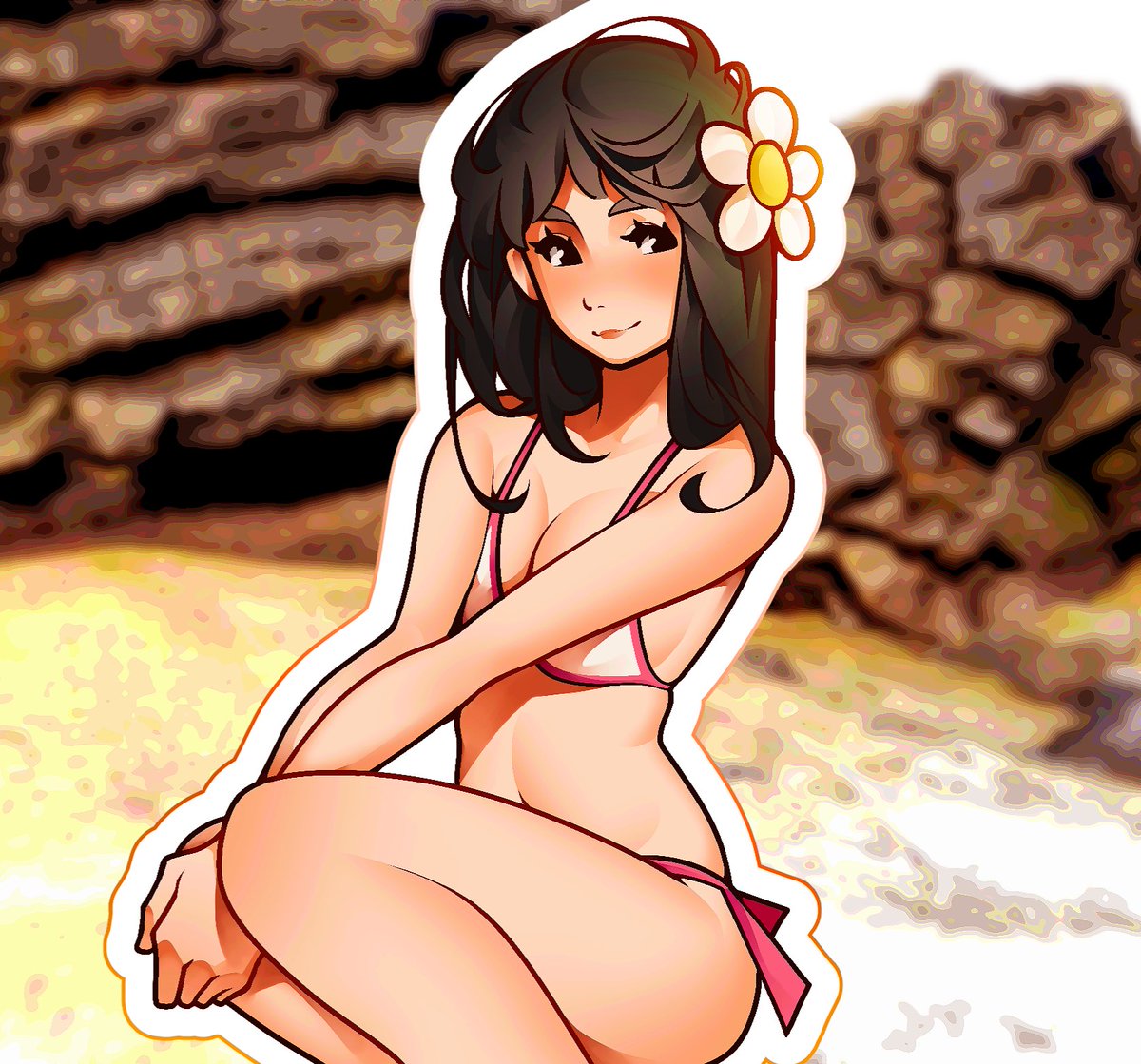 tweemaru's tweet photo. I WANT TO BE ALIVE ON TWITTER, BUT I ALWAYS FORGET THE NEXT DAY. Either way. Here I colocate a digital illustration produced in the previous days. Thank you for your support, you all 5 MaruTwitterers. https://t.co/rVSFWJmTA9