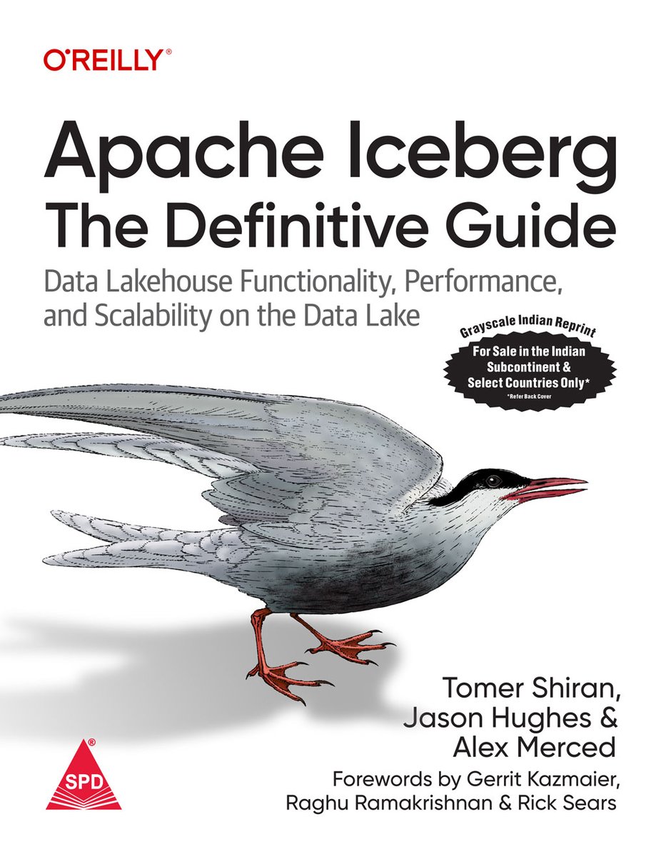 Releasing Soon!
Apache Iceberg: The Definitive Guide By Tomer Shiran, Jason Hughes, @AMdatalakehouse 
It provides the capabilities, performance, scalability, and savings that fulfill the promise of an open #datalakehouse.
Pre-order now 
shroffpublishers.com/books/97893554…
#iceberg #datalake