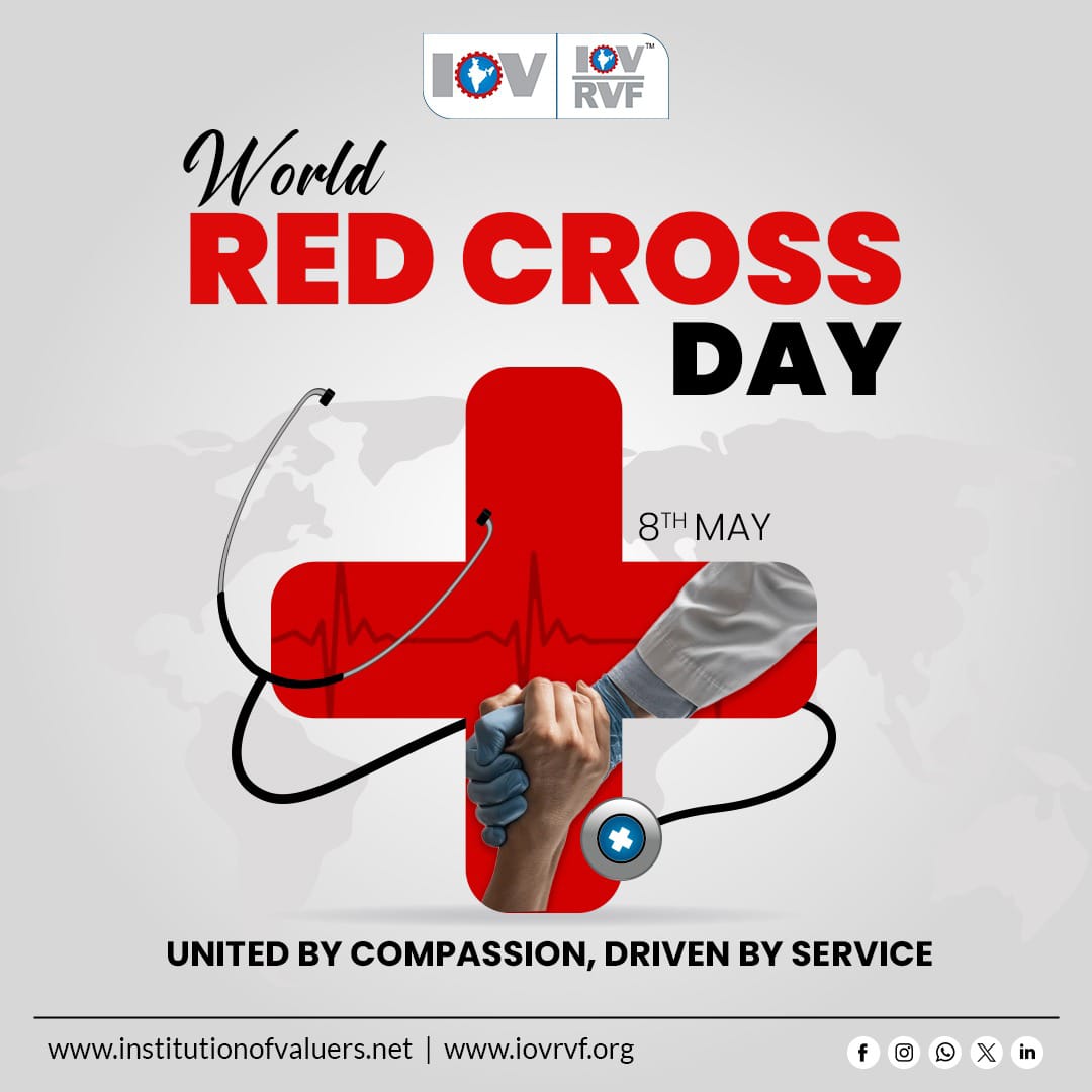 Today, we salute the resilience and dedication of Red Cross volunteers #worldwide. On World Red Cross Day, let's pledge to support their noble mission of saving lives and alleviating suffering. #RedCrossVolunteer #RedCrossDay #WorldRedCrossDay #IOV #IOVRVF #savinglives