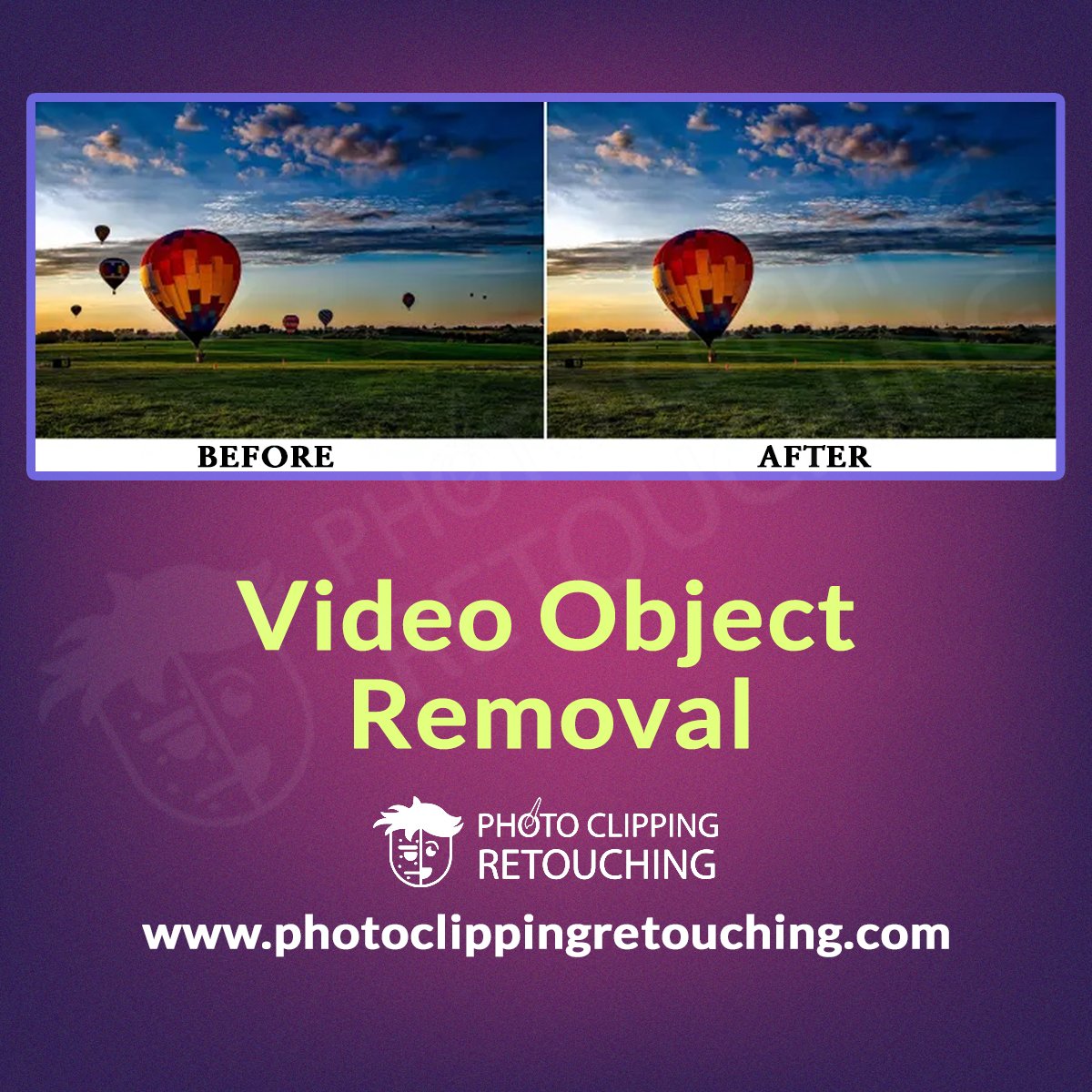 Remove distractions for seamless storytelling with our Video Object Removal! #ObjectRemoval #CleanVideos #VisualPerfection #SleekVideos #BeforeAndAfter #VideoEditing #EditingServices #GraphicDesign #teamPCR Email: info@photoclippingretouching.com Link: photoclippingretouching.com/video-object-r…