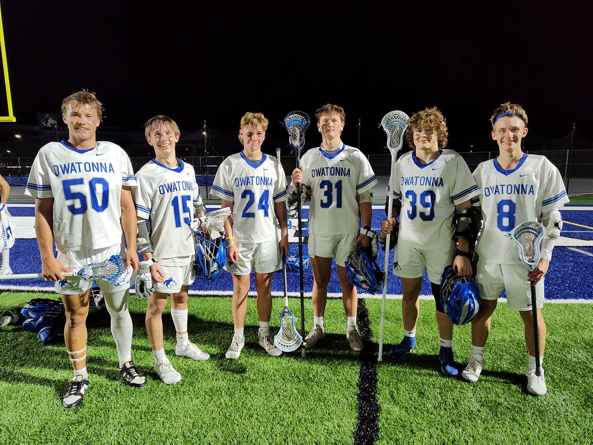 Players of the game tonight in a 12-11 win over Mankato. Caleb Hullopeter 4 goals, Noah Gillespie great offensive control and decision making, and defensively Nolan Soller, Mitchell Clark, Logan Risser and Henry Hilgendorf for his transition play and GB's