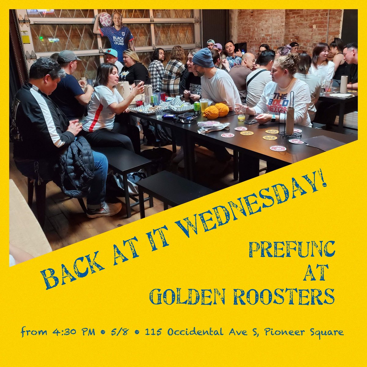 Hey RGN fam - Join us at Golden Roosters on Wednesday for a fabulous, fun-filled Prefunk! Meet up in back. See you there! ✨️🐓✨️ #TAO P.S. Frenemies welcome! @kccurrentdaily @kcbluecrew