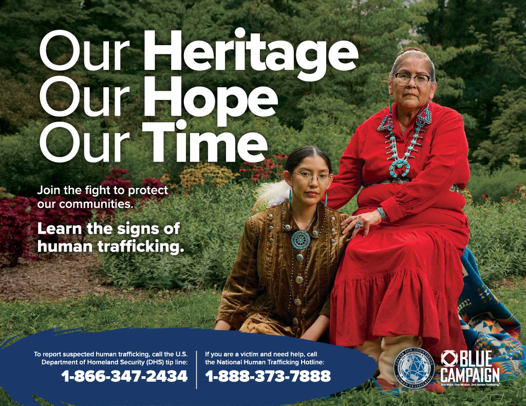 Download or share our new Native community poster series and help bring awareness to #HumanTrafficking: go.dhs.gov/ZMK