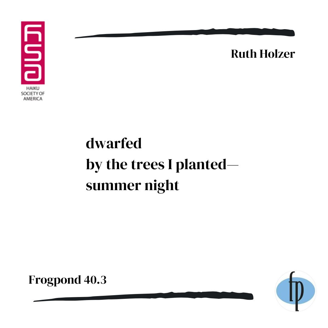 Here's a #haiku from issue 40.3 by Ruth Holzer.

Let us know what you think, #readers.