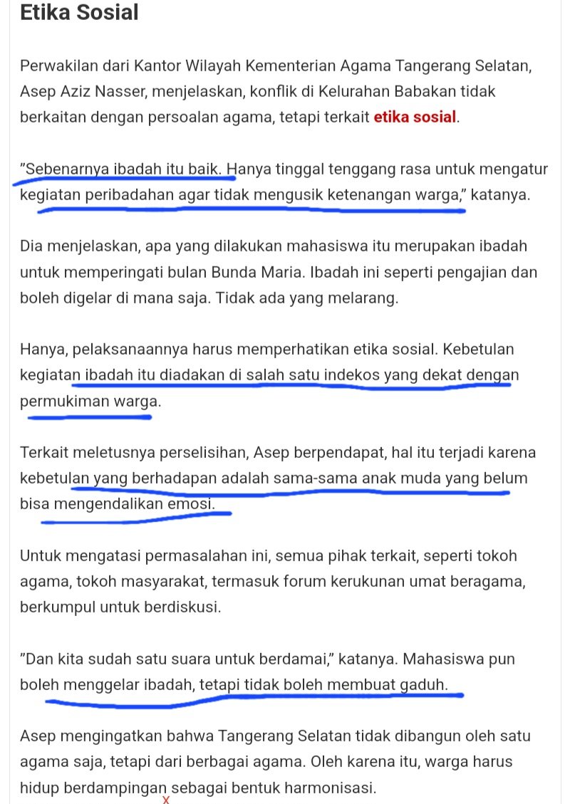 @DivHumas_Polri @islah_bahrawi Katanya harus beribadah dg tidak mengganggu warga sekitar, kemenag nya ternyata gk jauh beda sama warga sekitar, tidak bisa menjadi penengah