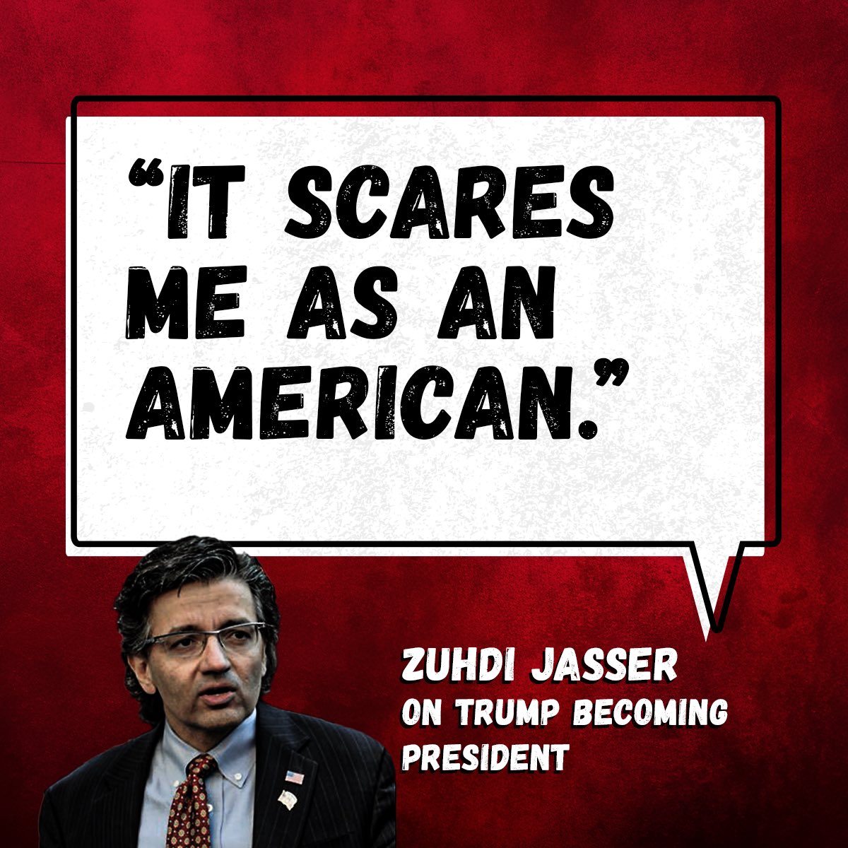 WOW! You know what’s really scary? A never-Trump carpetbagger like Jasser representing CD-4!!