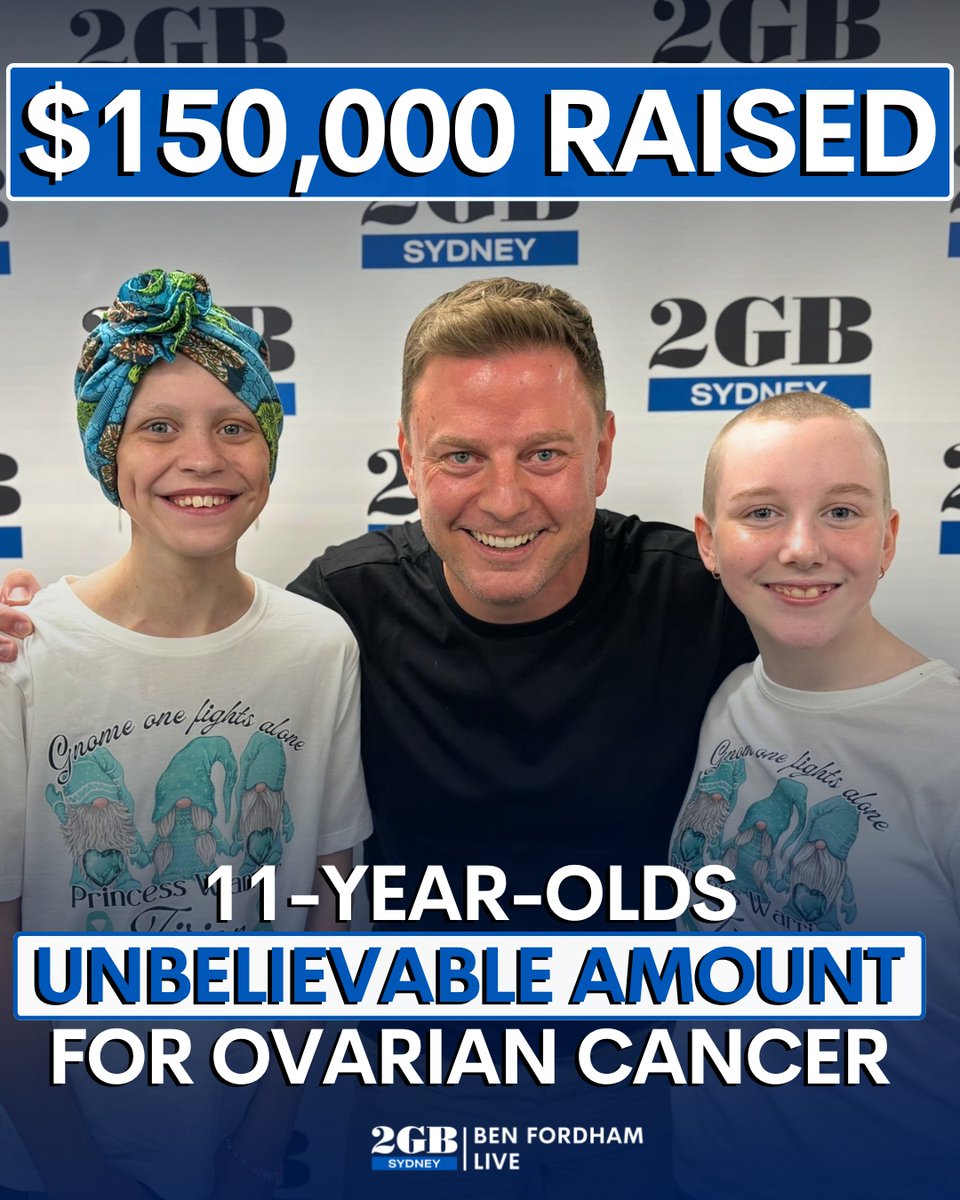 Today, 11-year-old Chloe shaved all of her hair off in the 2GB studio for her best friend Tirion, who is battling stage 4 ovarian cancer. And the pair was able to raise an unbelievable amount for ovarian cancer research. 💗 MORE: brnw.ch/21wJySS