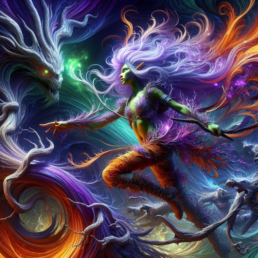QT with your purple and orange art #AIArt #AIArtCommunity #AIArtwork #fantasyart