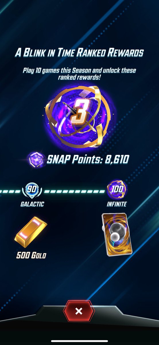 cynicsnaps's tweet photo. Earliest infinite I’ve ever had. Lokiless Loki is a monster. Only played on my phone but estimating my win rate was at least 70% or so. @MarvelSnapZone @SnapDecks @UntappedSNAP @MarvelSnapBugle #marvelsnap https://t.co/hp4ghSdtl4