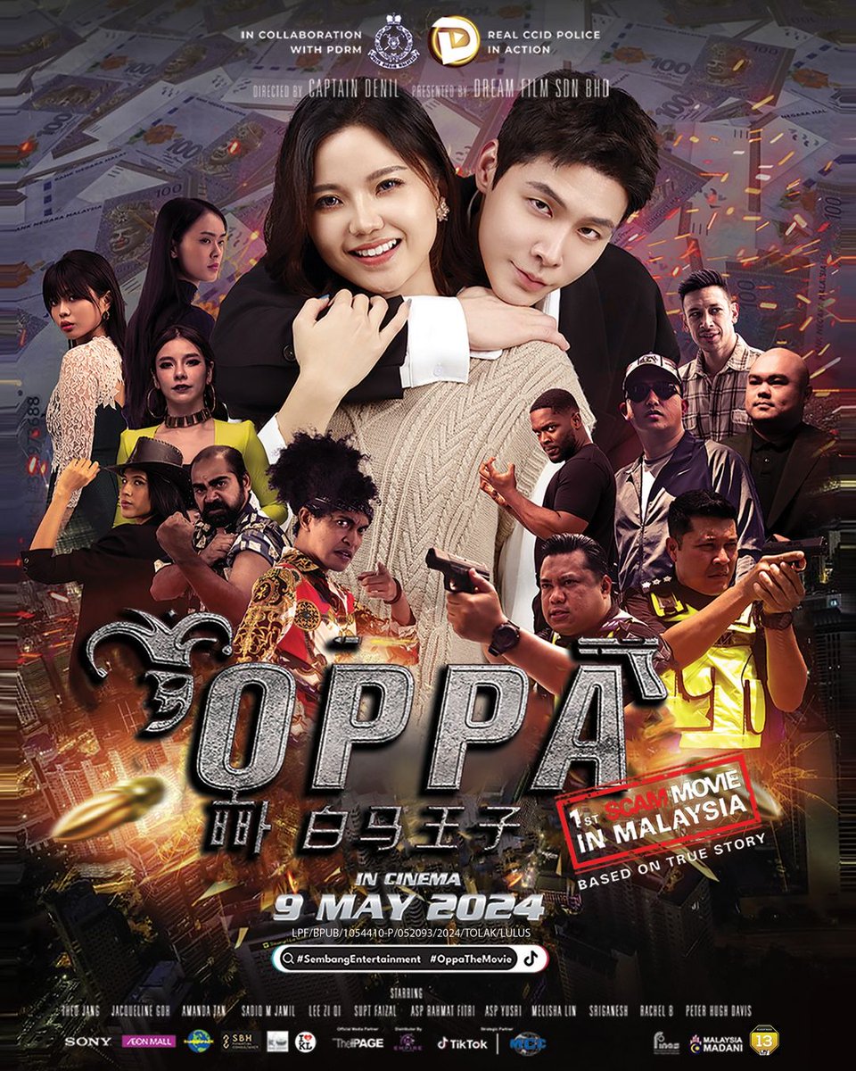 Korang jangan lupa saksikan filem #OPPA tau...🦹🏽‍♂

Movie scam pertama di Malaysia yang akan ditayangkan di #LFSCinemas bermula pada 9 Mei ni! 

Beli tiket korang hari ini 🎟 lfs.com.my / LFSApps