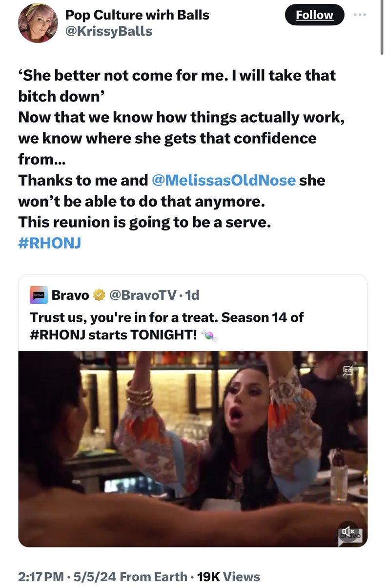 Honestly @BravoTV @Andy @NBCUniversal @sirensmedia @ITV need to look into this account. This girl and her new friend who she hated two weeks ago will make sure things are run their way?? Will the harassment of Bravo’s employee, Teresa, be addressed? It’s time to step in. #RHONJ