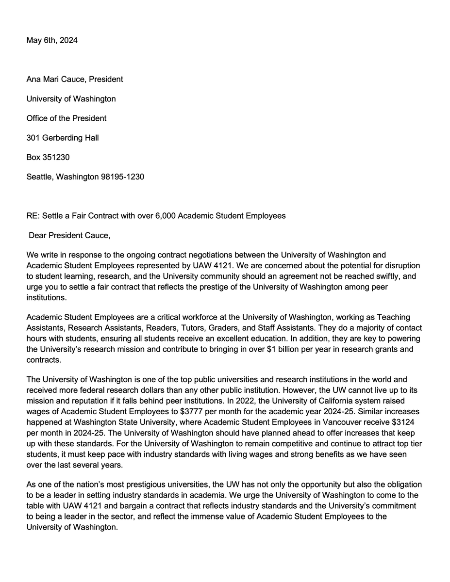 UAW 4121 Academic Workers tweet media