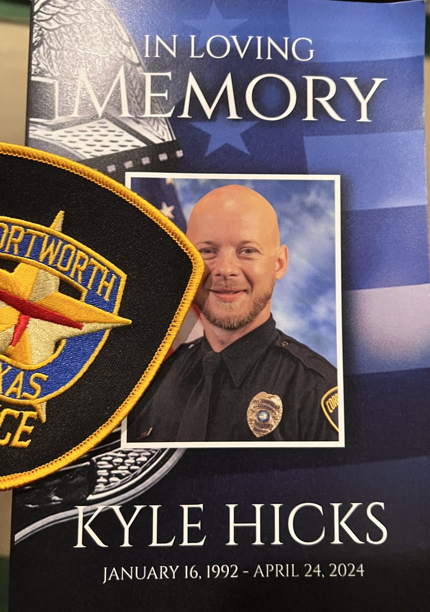 Fort Worth Police traveled to Corpus Christi to honor the life of fallen Officer Kyle Hicks. Our thoughts are with his loved ones, friends, and colleagues during this difficult time. We honor Officer Hick's bravery, service, and sacrifice. #InRemembrance #FallenHero…