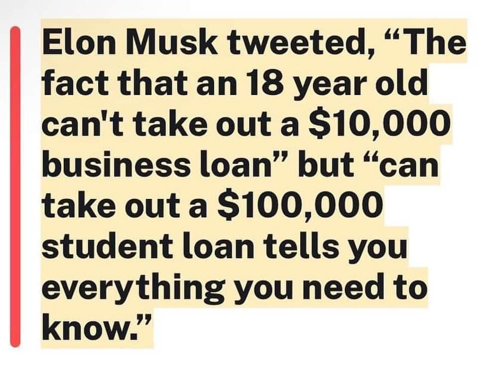 Makes sense! Do you agree with Elon?