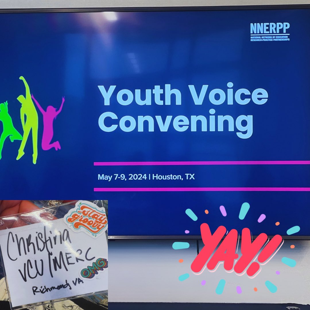 I am so excited to represent .@RichmondMERC at the Youth Voice Convening for .@RPP_Network. The conversations are already inspiring.✨ #YouthVoiceScholar