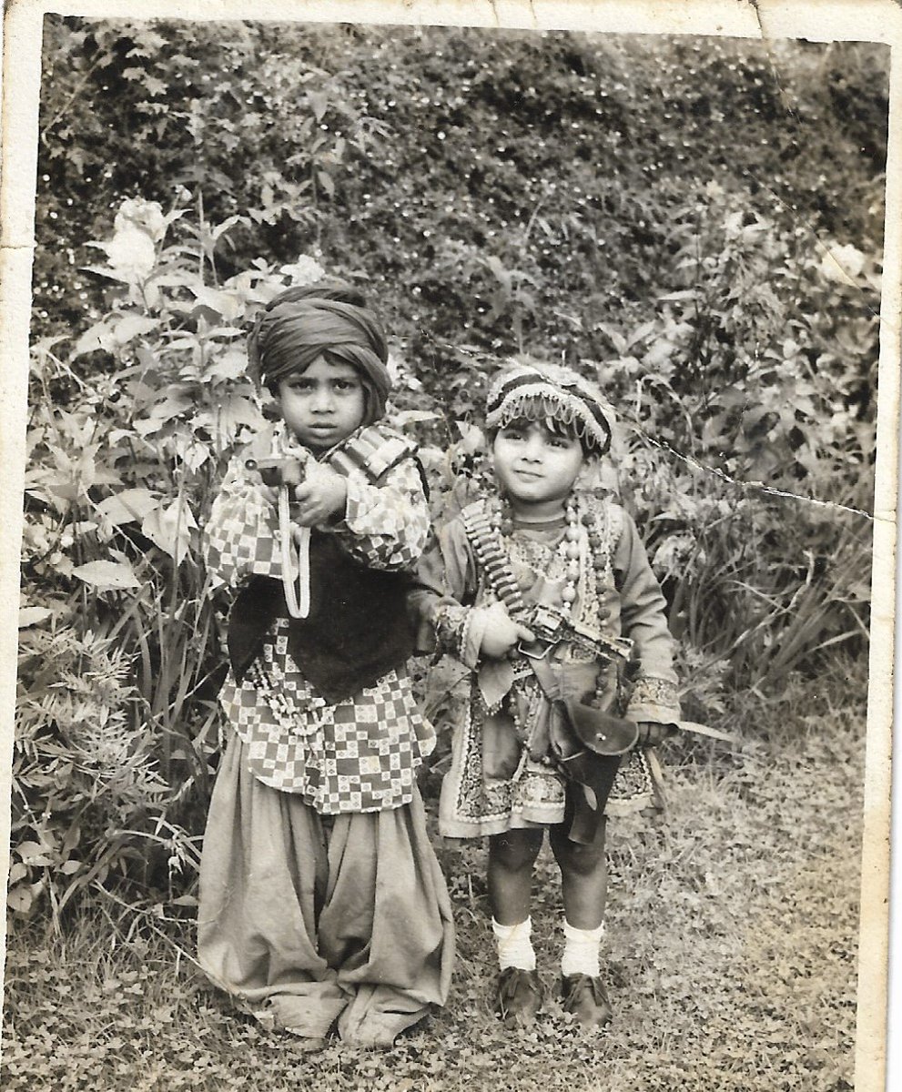 My Met Gala look from 1979 (Mussoorie edition) with my elder brother