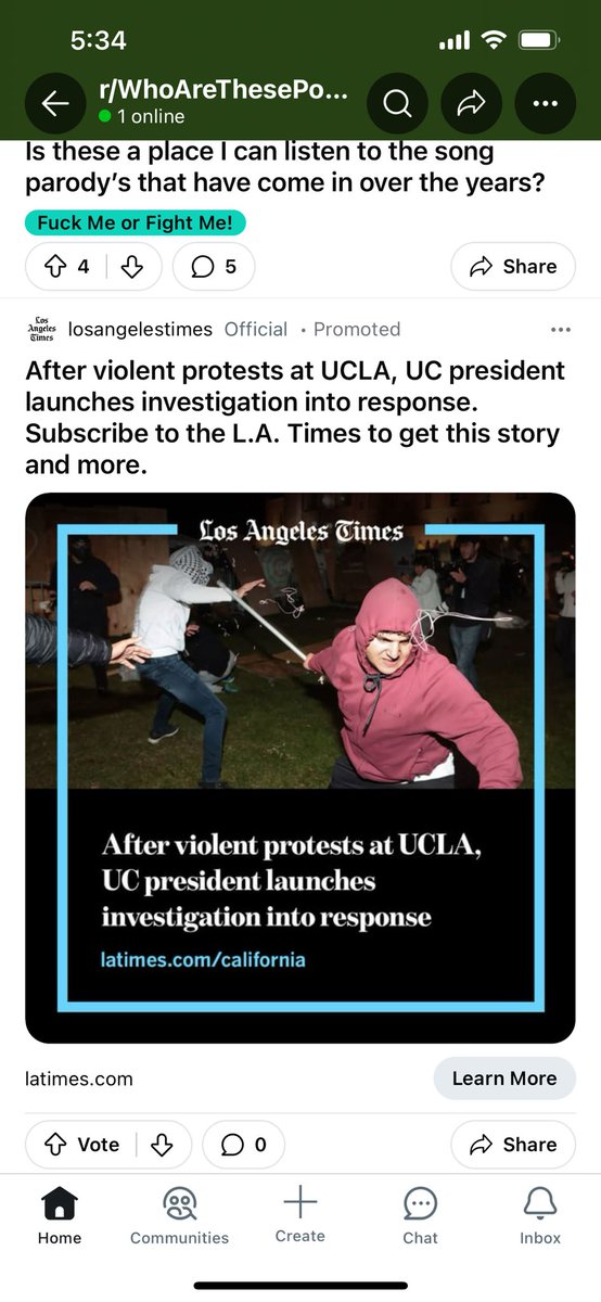 'Violent protests at #UCLA,' says @latimes 

Look who they choose for the screencap. 

There is no one more repugnant or damaging than the United States media. Absolutely enraging. 

#EnemyOfThePeople #LosAngelesTimes #LATimes @FrankDeScushin #AntiWhite #WhiteGenocide