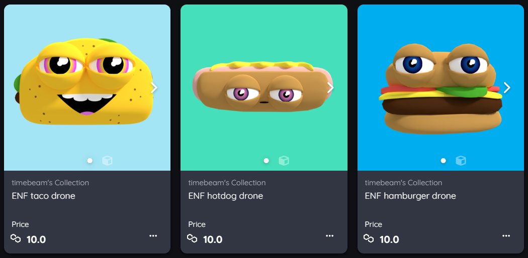 🌮🌭🍔fun tasty food drones 🍔🌭🌮 #niftygang #Web3gaming #niftyisland 🏝️