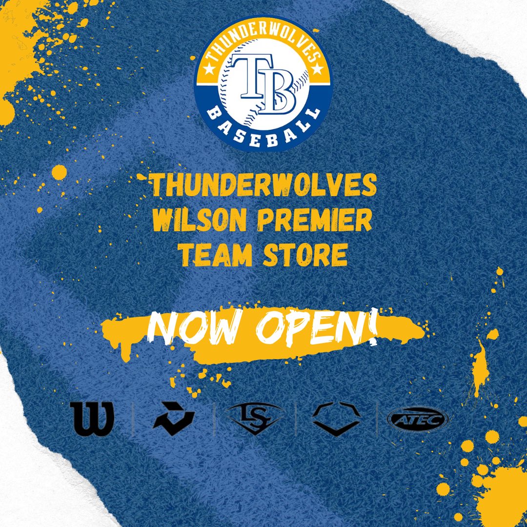 SPRING TEAM STORE NOW AVAILABLE!

Last chance to order your Thunderwolves gear for the 2024 season!!

Shop Name: Spring Fanwear 2024
Shop Code: RULM2AD1
Orders due: Fri May 17th

team.shop/en-us