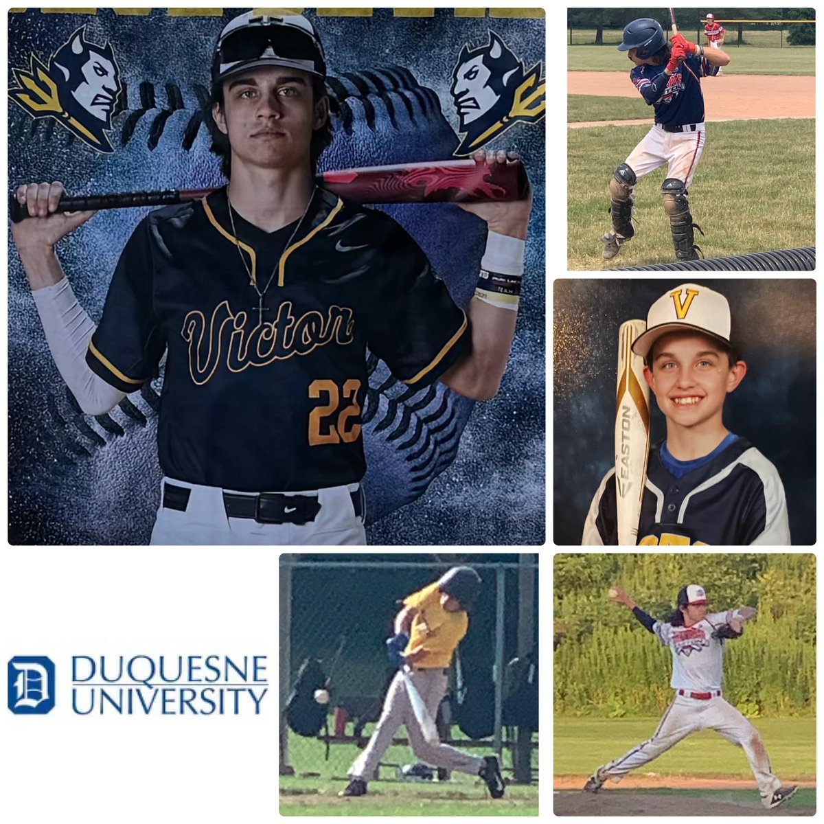 Our next senior, #22 Mitchell Schalberg, can be found up the middle at 2B, or on the left side of the plate barreling up baseballs. Mitch will be attending Duquesne in the fall studying business. Best of luck, 22!