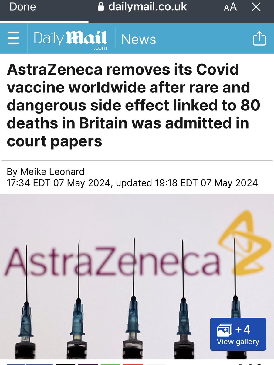 When will they admit the adverse events caused by Pfizer and Moderna?