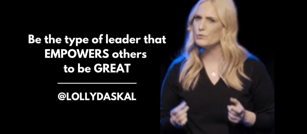 Be the type of leader that EMPOWERS others to be GREAT ~@LollyDaskal bit.ly/3AlMy0Y #Leadership #Management #TEDTALK #Tedx #Speaker