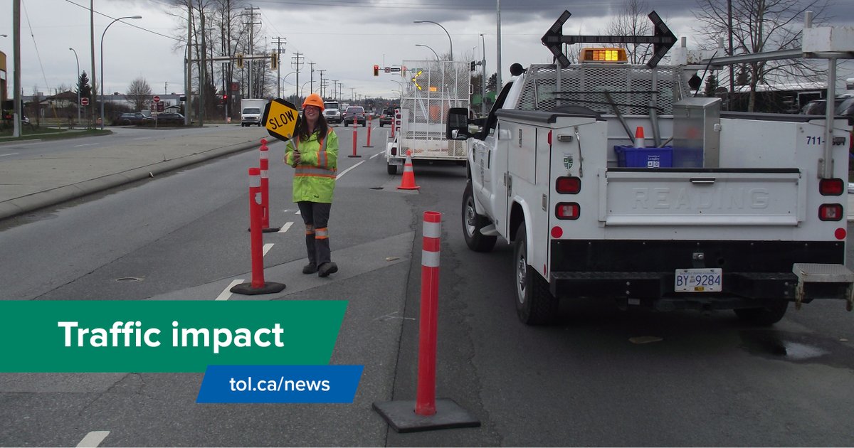 Traffic Impact: 16 Avenue from 242 Street to 246 Street, May 7 to 17. Read more: tol.ca/en/news/traffi…
