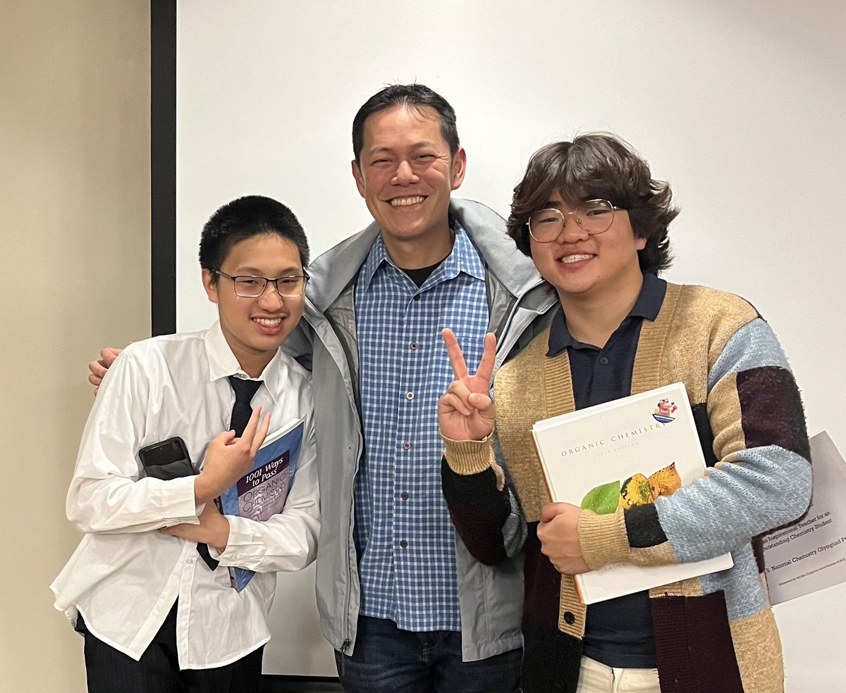Late post but got the honor to celebrate two students earning a scholarship from <a href="/sangorgonioacs/">San Gorgonio ACS</a> through the Chemistry Olympiad.  Proud of what these two accomplished in such a short time.  They finished in the top 8 in our region and qualified to take the National Exam.