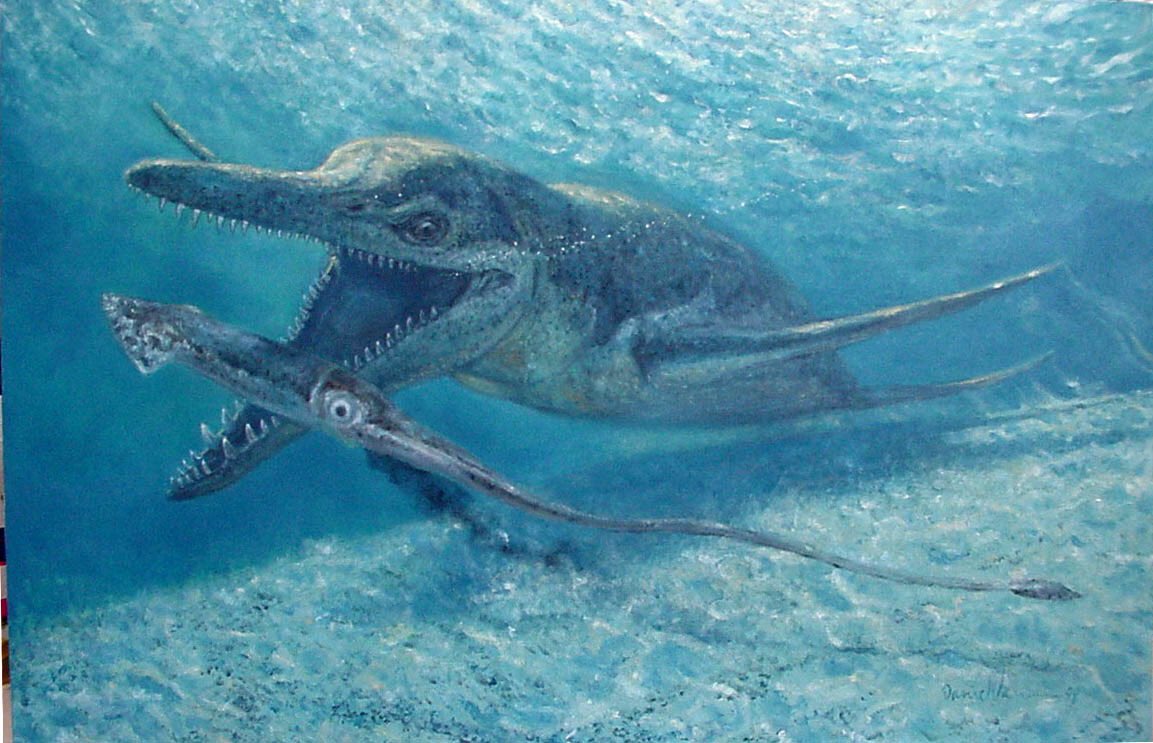 Four random pieces of nostalgic palaeoart!

Brasilio Masumoto’s Baryonyx
Graham Rosewarne’s Leptoceratops
Walking with Dinosaurs’ Brachiosaurus
Dan Varner’s Brachauchenius