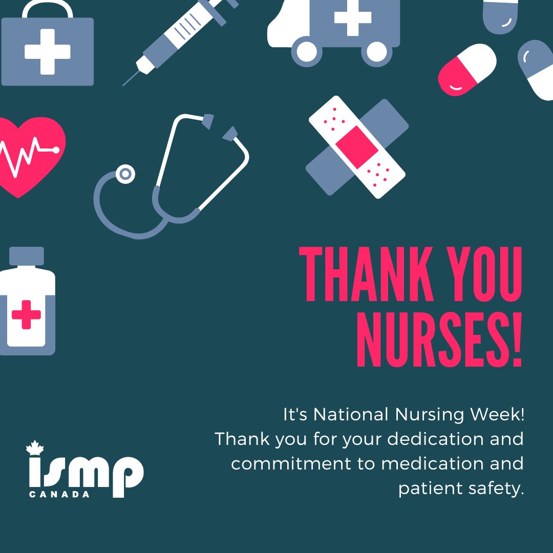 Happy #NationalNursingWeek to all our amazing nurses!

Thank you for your dedication to patient care and #medicationsafety!

#NursingWeek2024 #NursesChangingLives #NursesShapingTomorrow