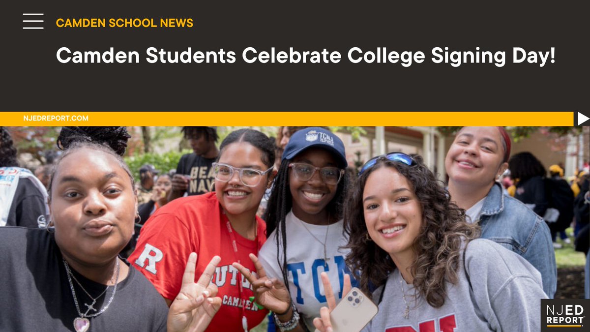 Camden Students Celebrate College Signing Day! njedreport.com/camden-student… #NJEdReport #NJSchools @LauraWaters @CamdenSchools @usedgov