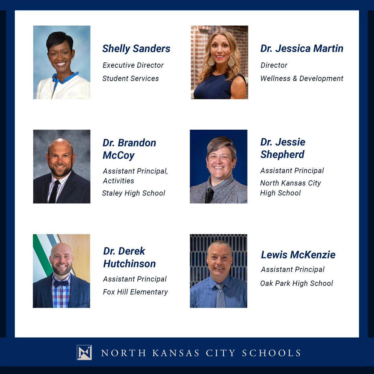 At this evening’s meeting, the Board of Education approved the appointment of several administrators for the 2024-2025 school year. Congratulations! #NKCChampions