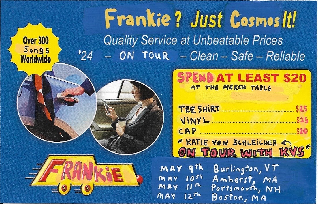 new england! please come out to the shows with  <a href="/frankiecosmos/">frankie cosmos</a> starting thursday