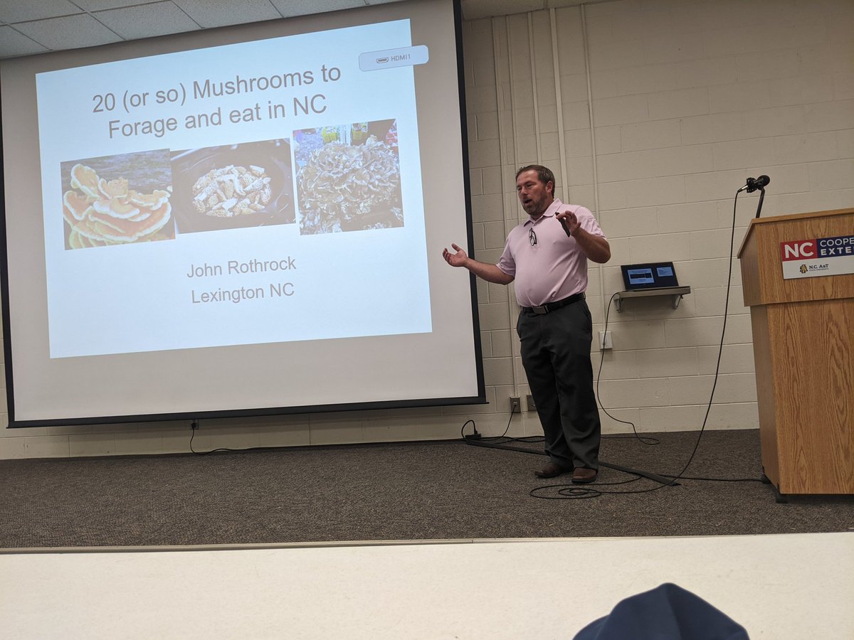Finally attended a meeting of Piedmont Triad Mushroom Club and got some good info. Been interested in fungi for over 15 years. Foraged my first 10 years ago.