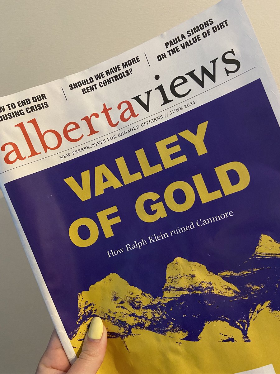 My first issue of @albertaviews. Thanks @RealTalkRJ for the recommendation & the promo code!