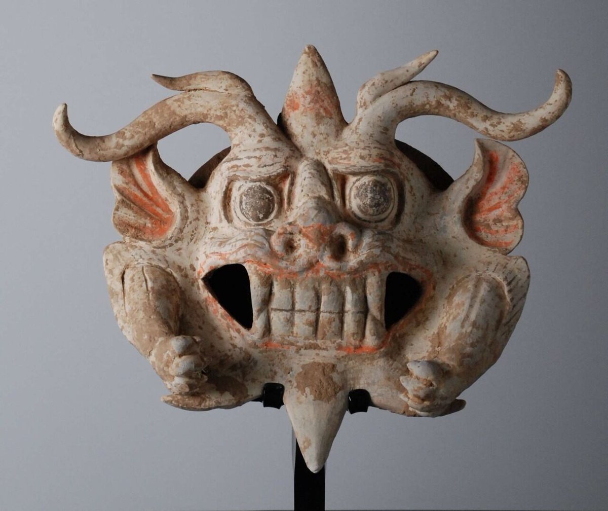 Terracotta mask, China, Tang Dynasty (618-907). Credit & Courtesy: Alain Truong.