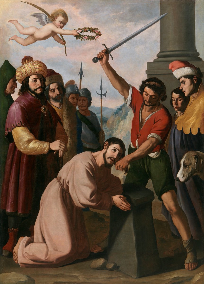 This is the initial 'injury', the martyrdom of the apostle James of Zebedee, where the roots of the Camino de Santiago are to be found. #CaminoTuesday.
📷🖼️ Francisco de Zurbarán, 'Martirio de Santiago', ca. 1640. Museo Nacional del Prado, núm. P007421, Madrid, Spain. 👣